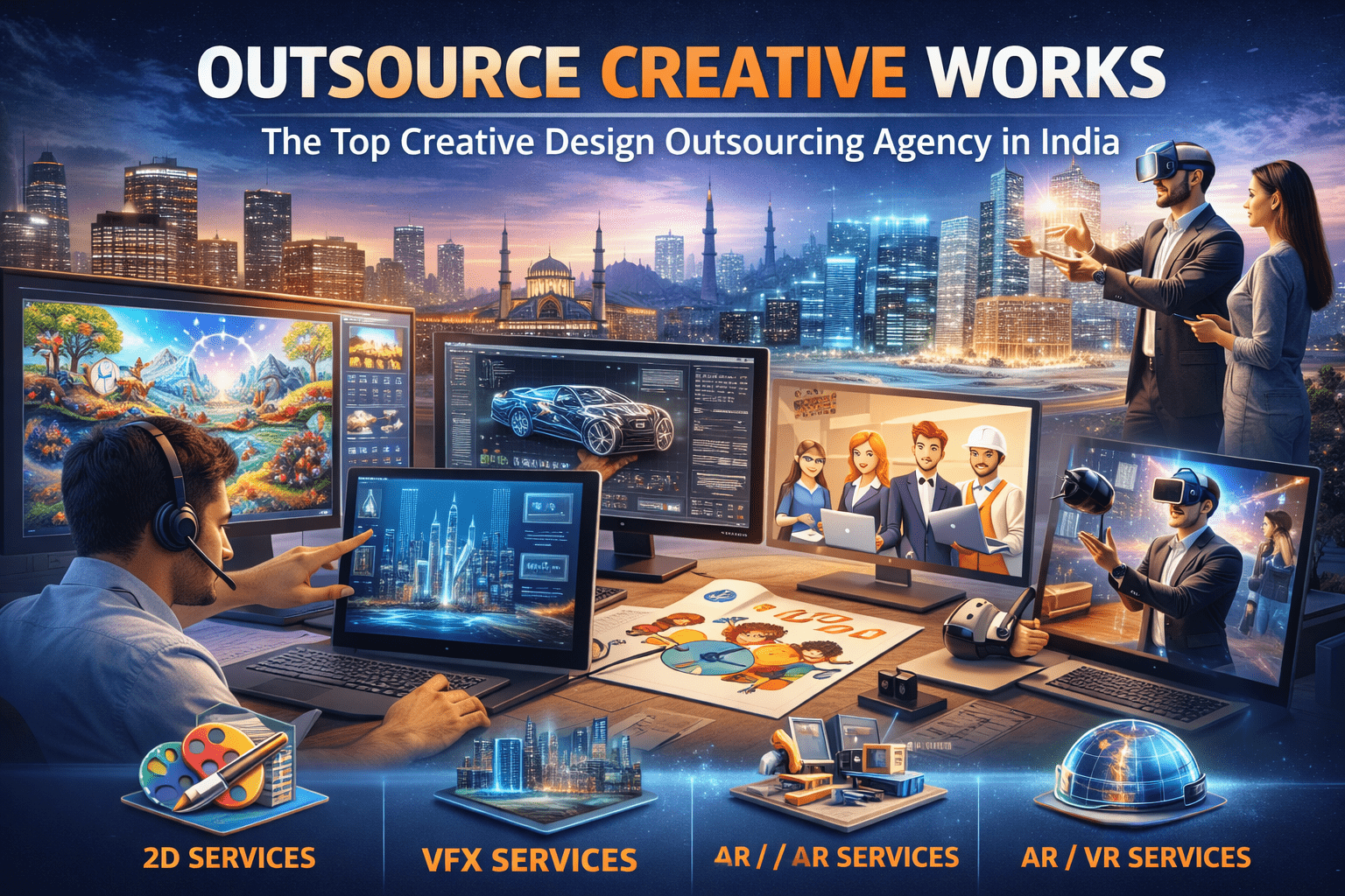 Outsource Creative Works: The Top Creative Design Outsourcing Agency in India