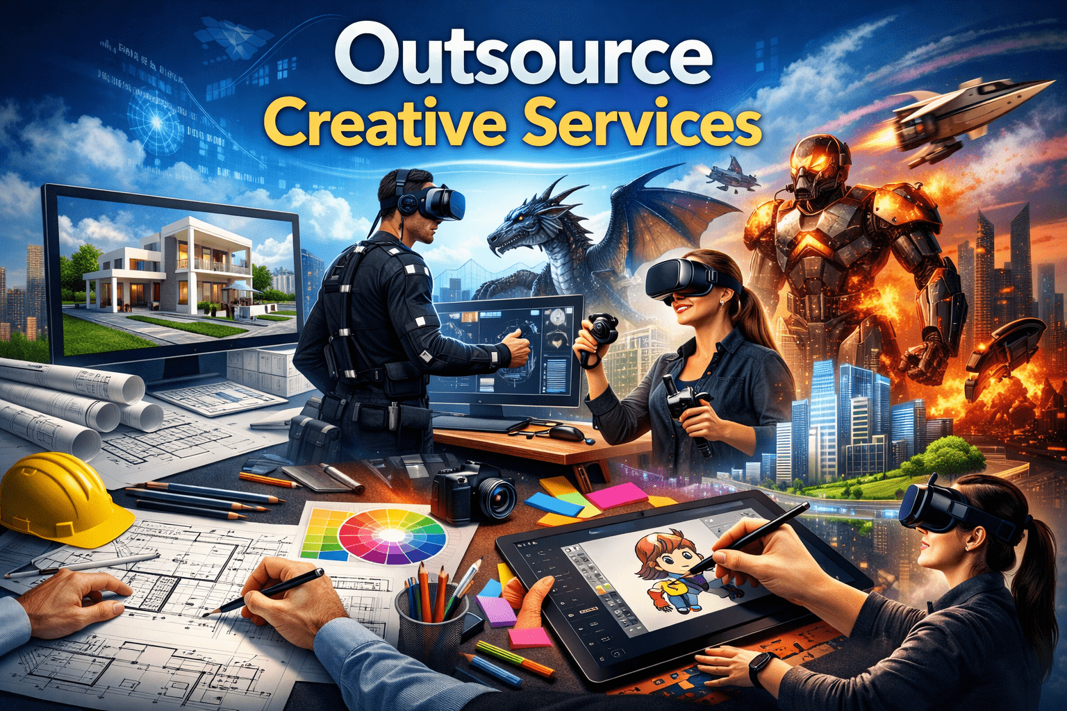 Outsource Creative Works: Best Agency for Outsourcing Design Services