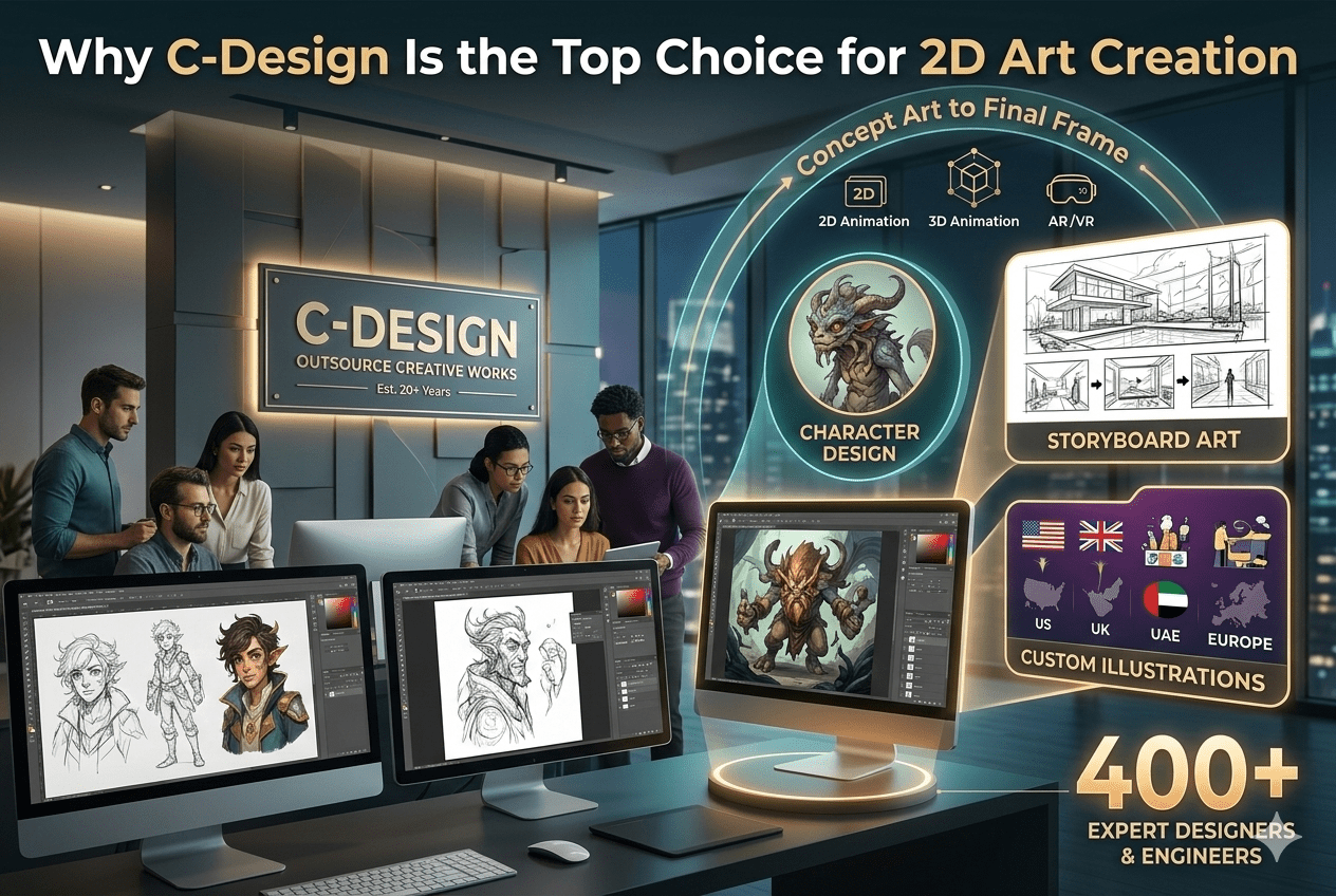 From Concept Art to Final Frame: Why C-Design Excels in 2D Art Creation