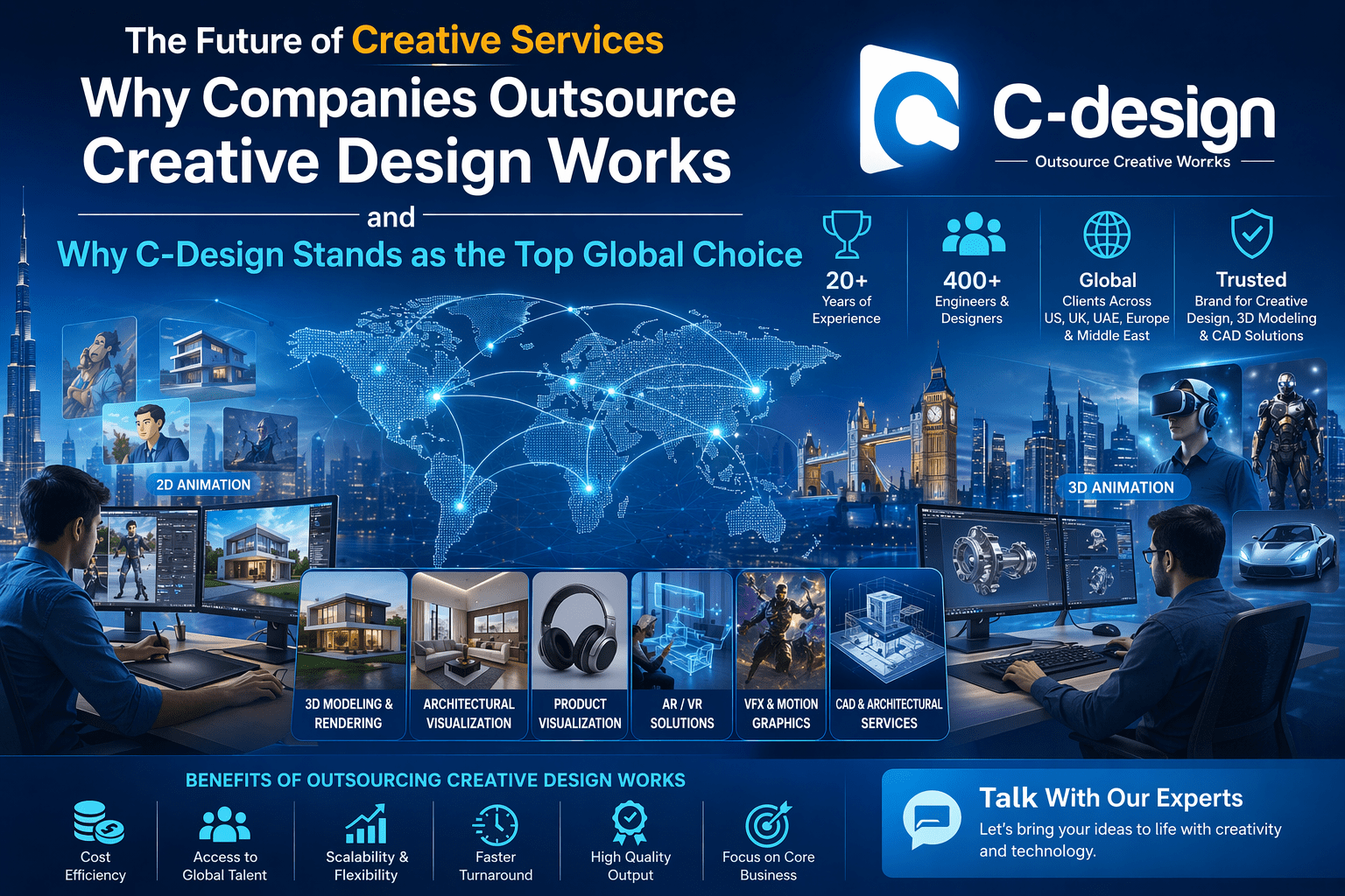 The Future of Creative Services: Why Companies Outsource Creative Design Works and Why C-Design Stands as the Top Global Choice