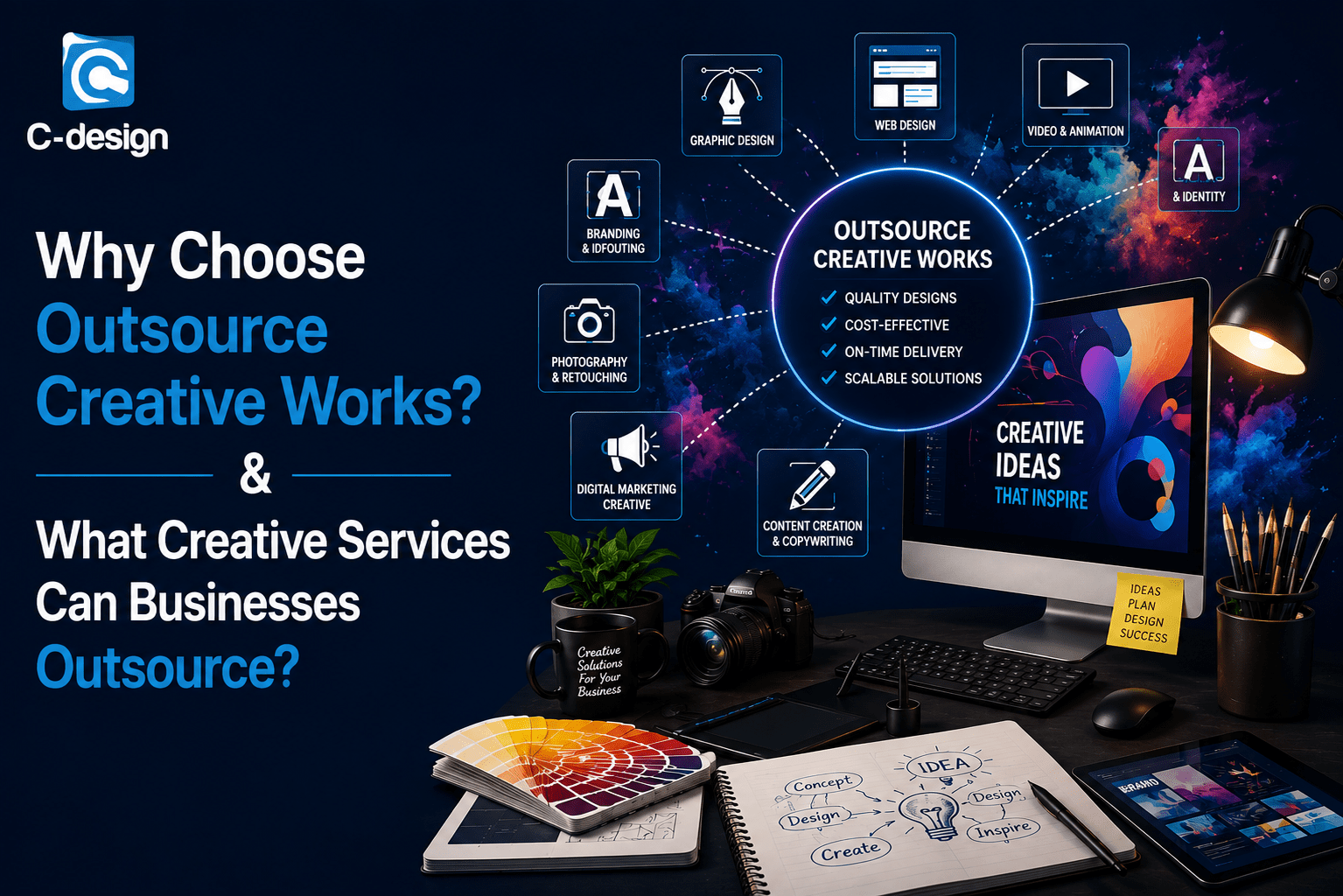 What Creative Services Can Businesses Outsource?