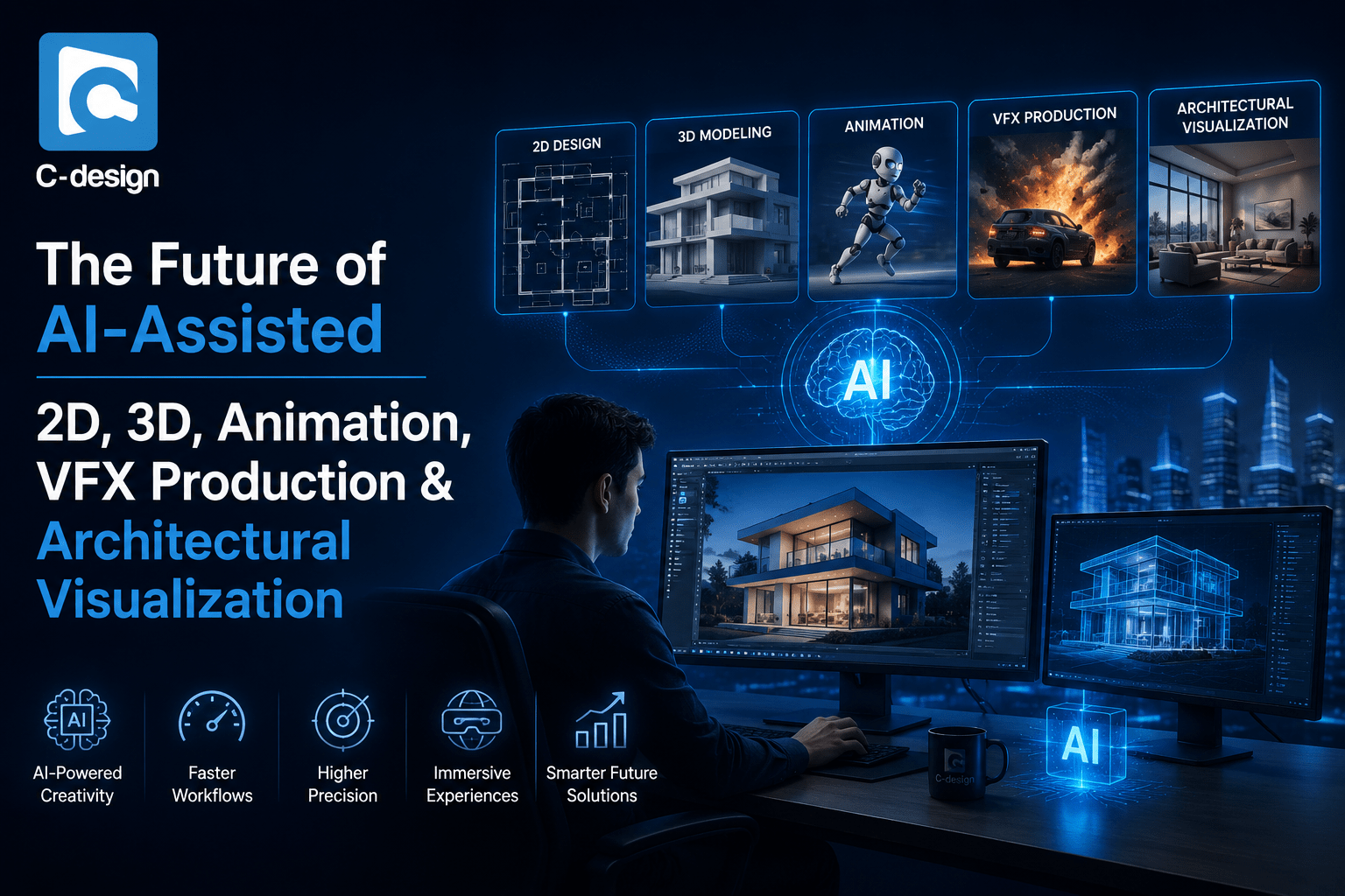 The Future of AI-Assisted 2D, 3D, Animation,VFX Production & Architectural Visualization